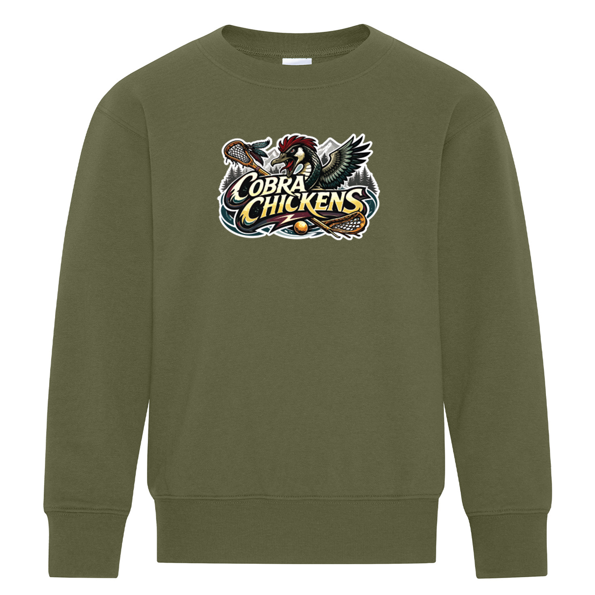 ATC™ EVERYDAY FLEECE CREWNECK YOUTH SWEATSHIRT (Full Front)